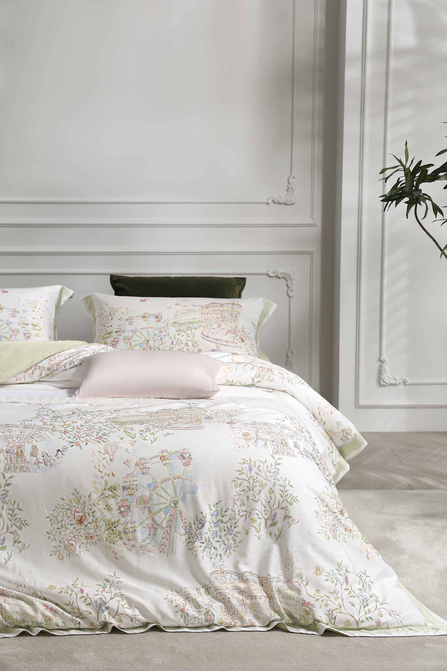 Tencel Cotton Fitted Sheet & Duvet Cover Set