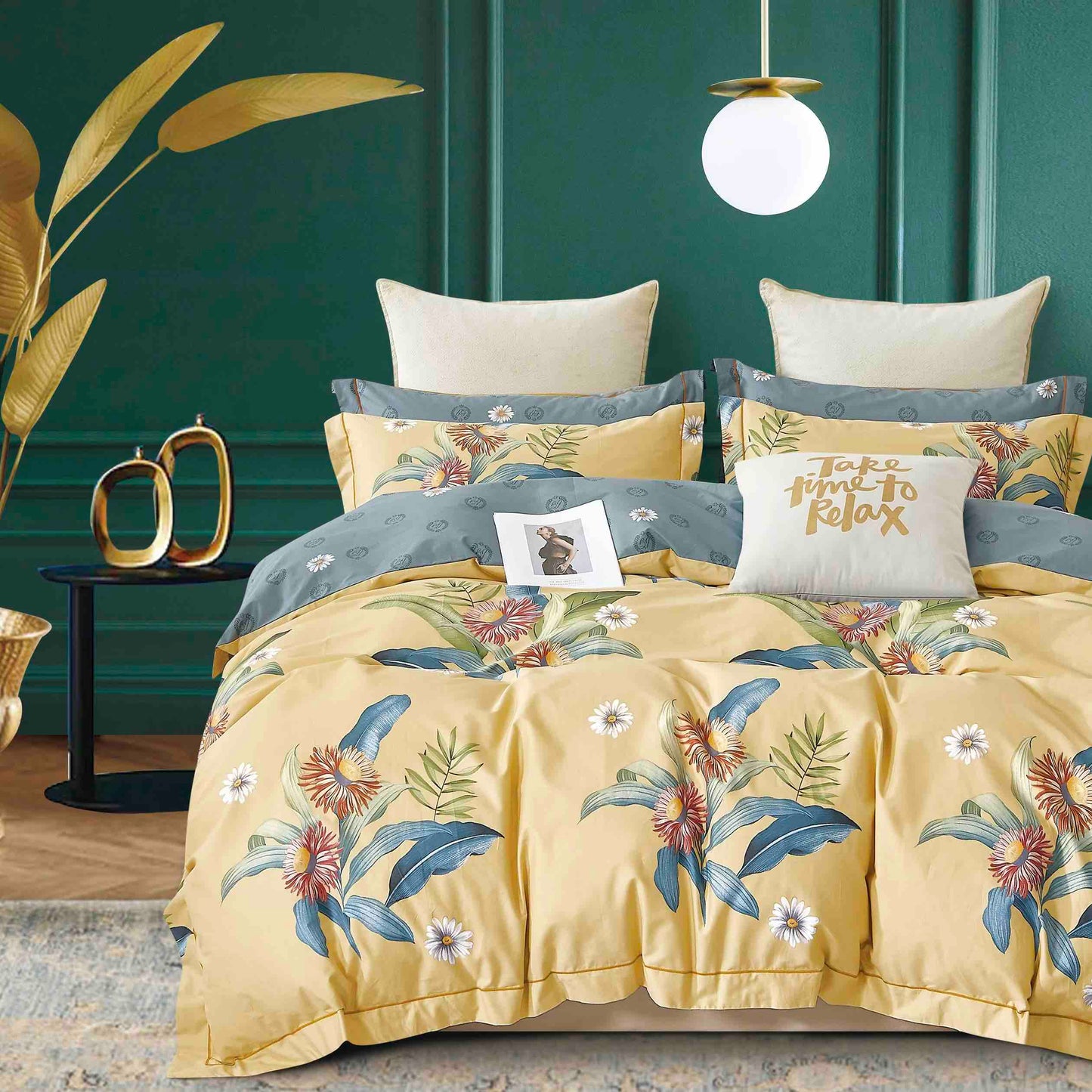 Percale Cotton Bedsheet & Duvet Cover Set