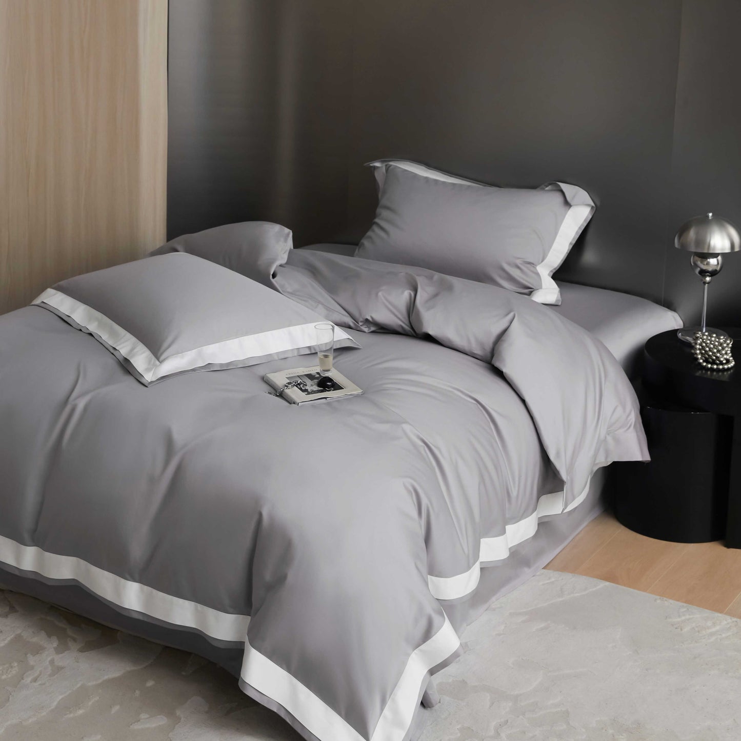 Pima Cotton Fitted Sheet & Duvet Cover Set