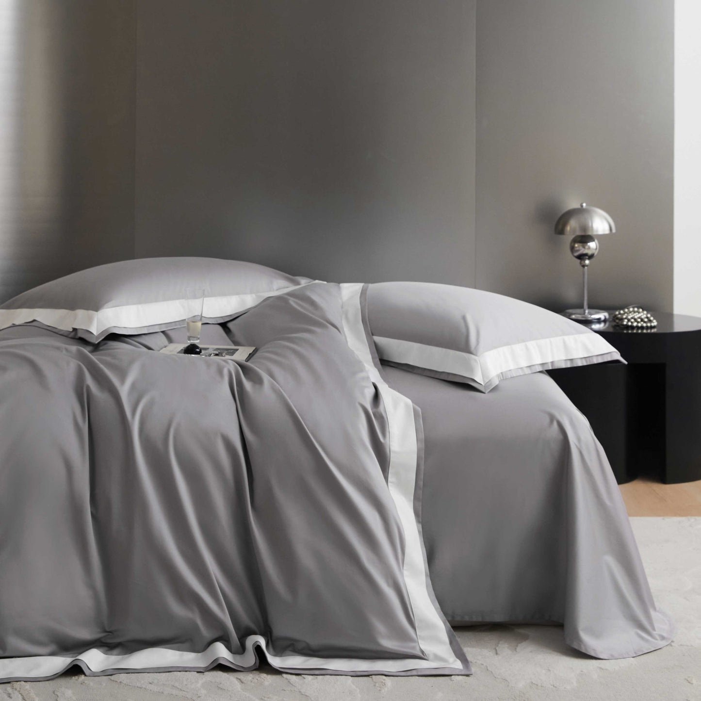 Pima Cotton Fitted Sheet & Duvet Cover Set