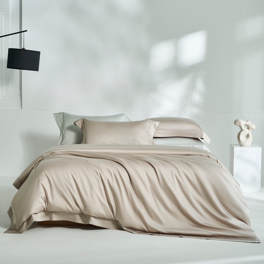 Tencel Cotton Fitted Sheet & Duvet Cover Set